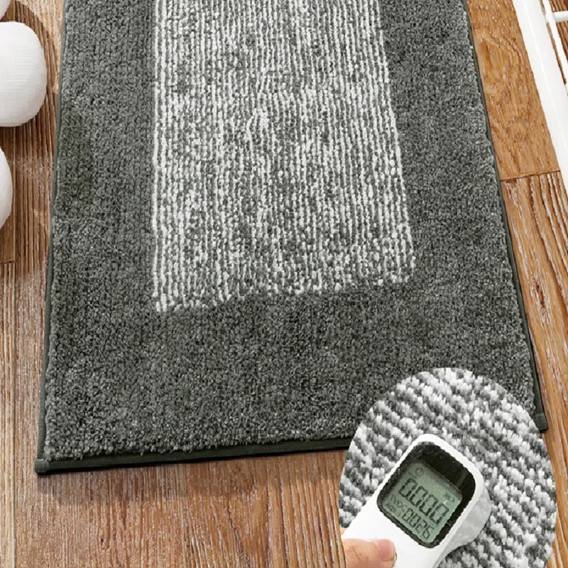 Absorbent Daisy Flocking Bath Mat