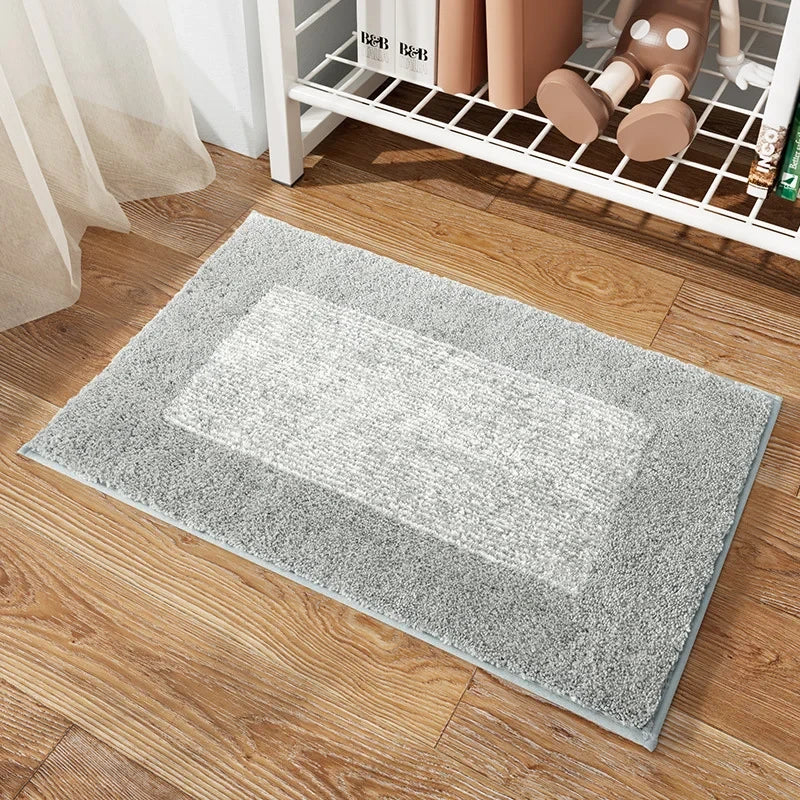 Absorbent Daisy Flocking Bath Mat