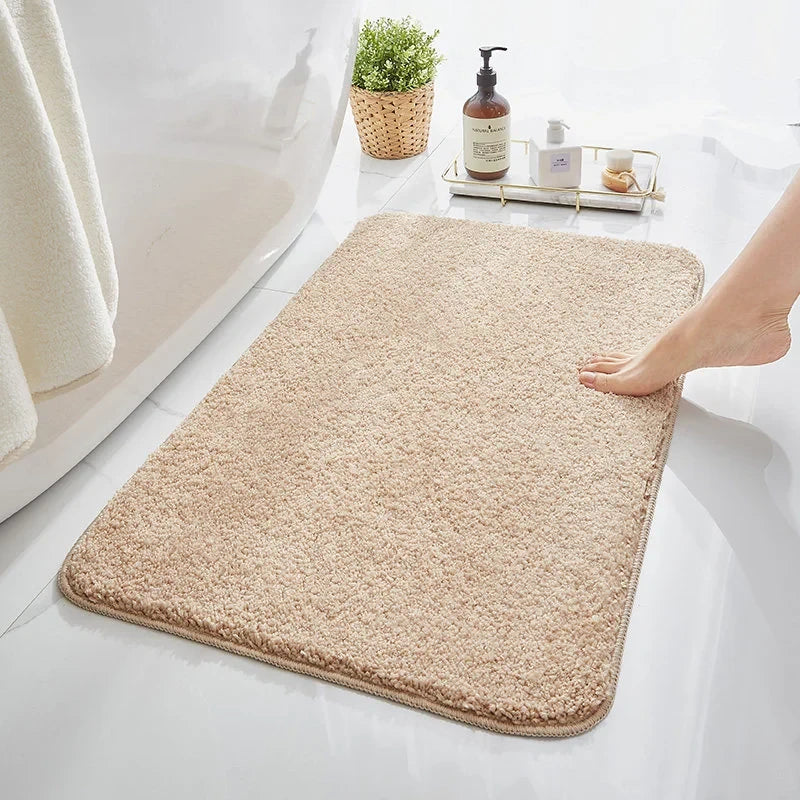 Absorbent Daisy Flocking Bath Mat
