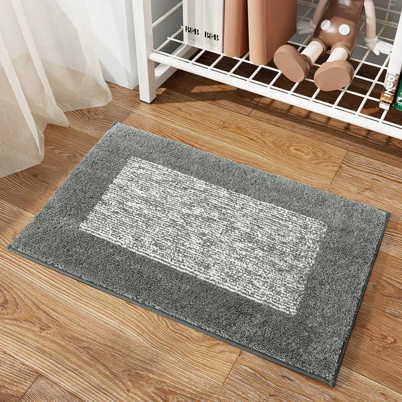 Absorbent Daisy Flocking Bath Mat