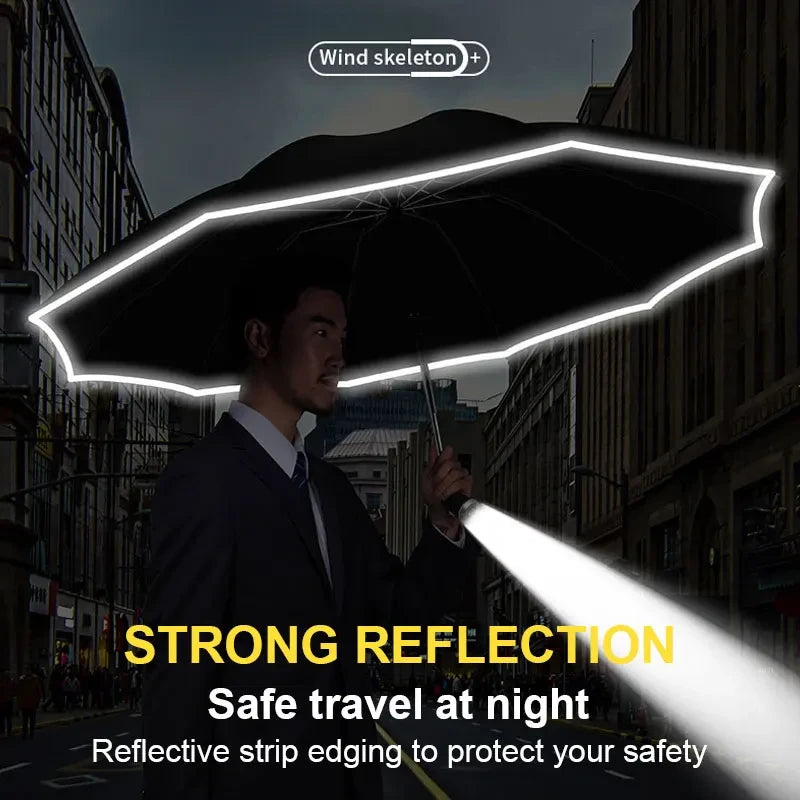 Reflective LED Automatic Umbrella