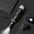 Fully Automatic Umbrella with Flashlight Female Male Luxury Business Windproof Umbrellas Rain Anti-UV Parasol Household Outdoor
